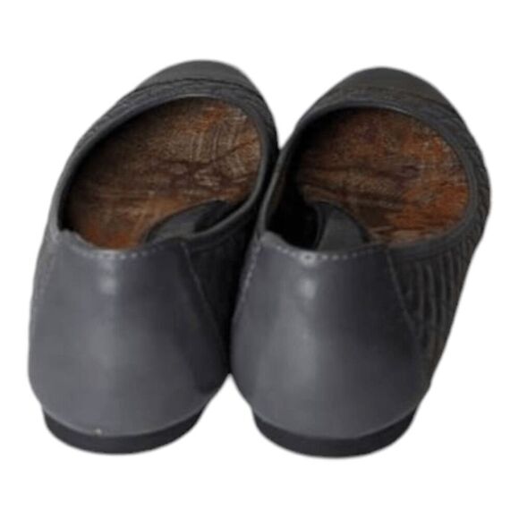 BORN Riley Grey Leather Ballet Flat Size 7.5 - Picture 5 of 8